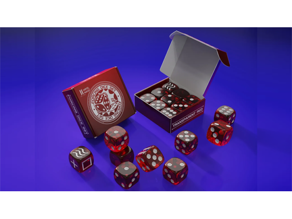 Forcing Dice Set by IARVEL Magic (Transparent Red)