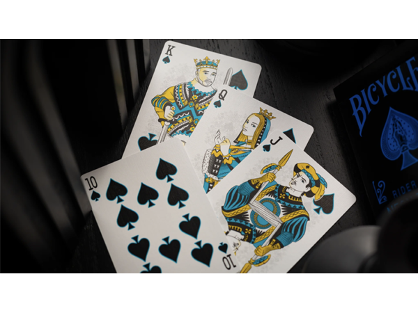 Bicycle Cool Blue Neon Rider Back Playing Cards