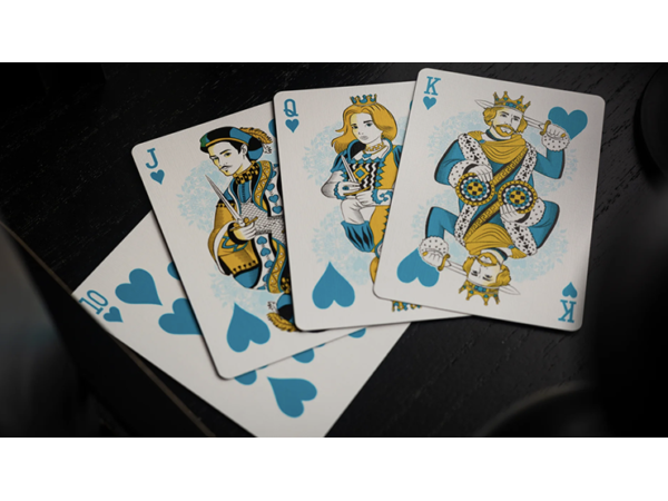 Bicycle Cool Blue Neon Rider Back Playing Cards