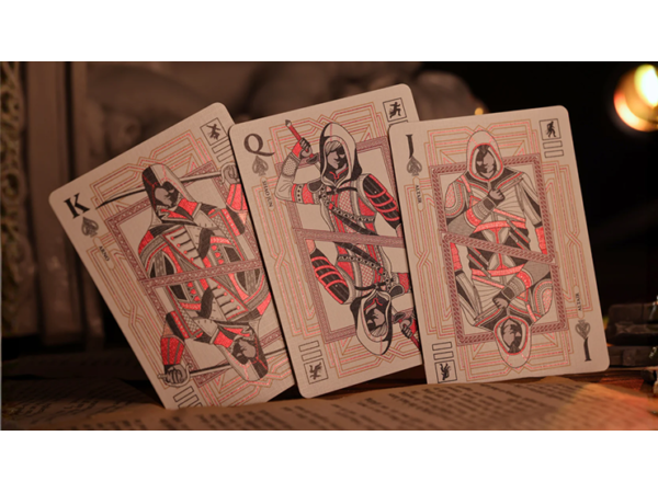 Assassin's Creed Legacy Version 2 Garnet (Hidden Blade Black) Playing Cards
