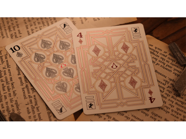 Assassin's Creed Legacy Version 2 Garnet (Hidden Blade Black) Playing Cards