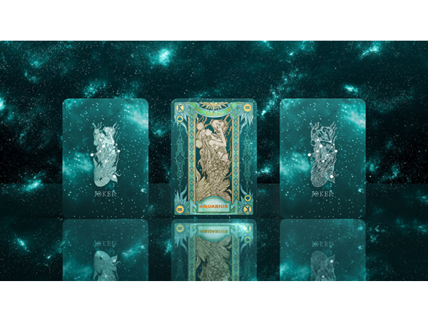 Zodiac (Aquarius) Luminous Edition Playing Cards by TCC