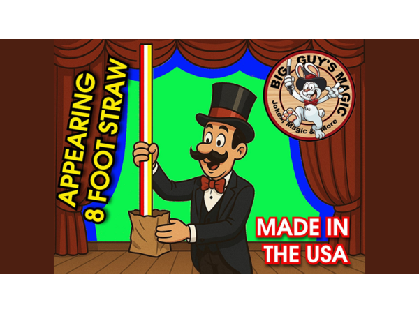 Appearing Straw - 8 Foot By Big Guys Magic