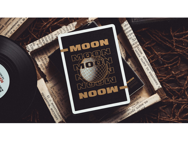Moon (Black) Playing Cards