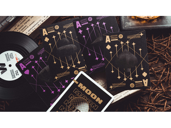 Moon (Black) Playing Cards