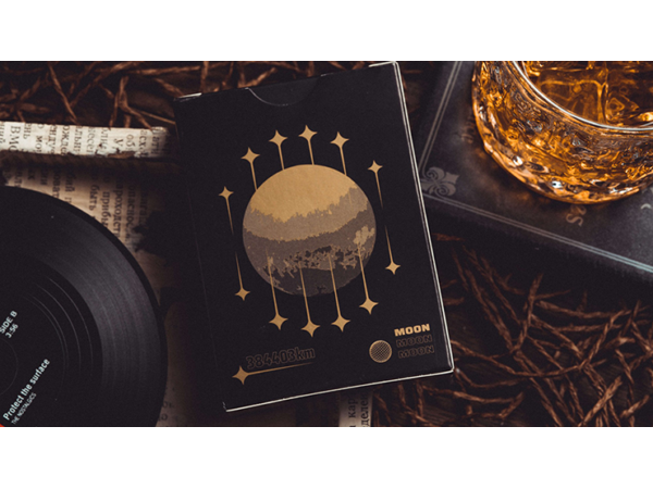 Moon (Black) Playing Cards