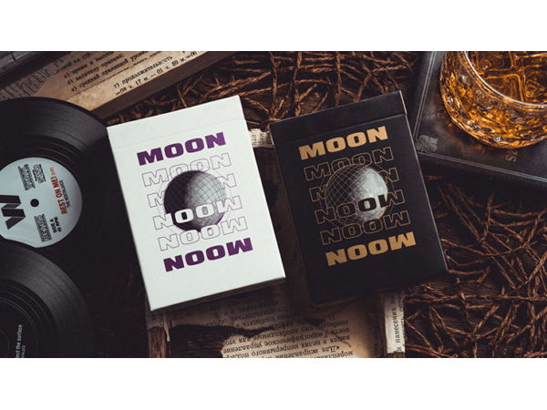 Moon (Black) Playing Cards