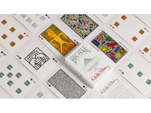 Bicycle Keith Haring (Box Set Red and Blue) Playing Cars by US Playing Cards