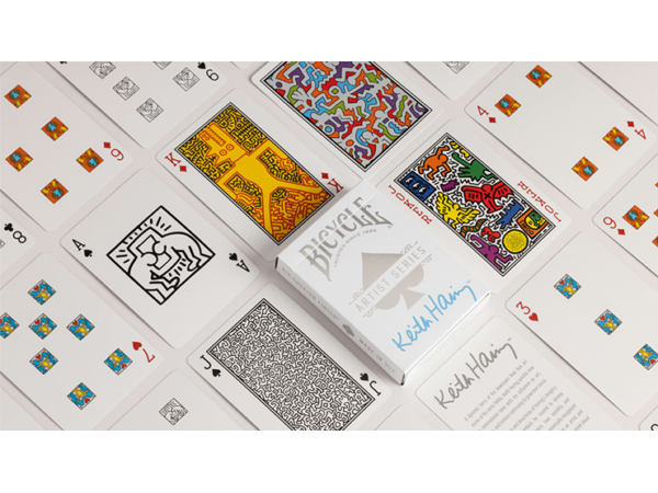 Bicycle Keith Haring (Box Set Red and Blue) Playing Cars by US Playing Cards