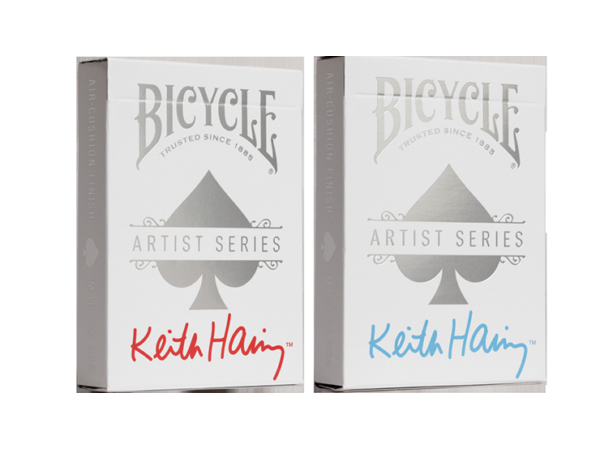 Bicycle Keith Haring (Box Set Red and Blue) Playing Cars by US Playing Cards