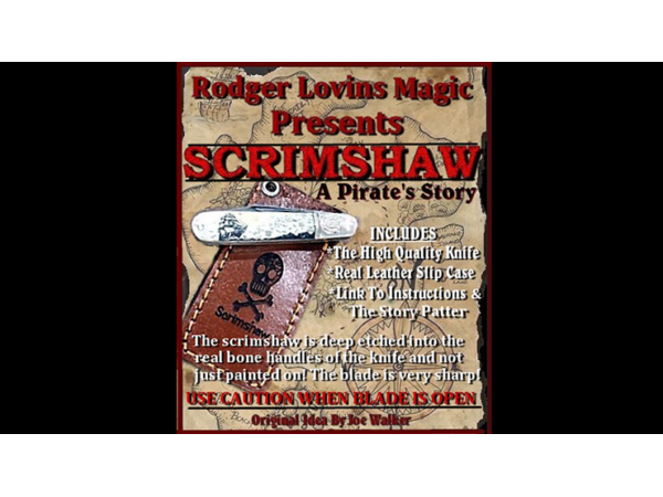 Scrimshaw Knife by Rodger Lovins