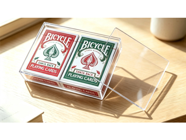 Plexiglass Card Case (2 Deck Case) by MS Magic