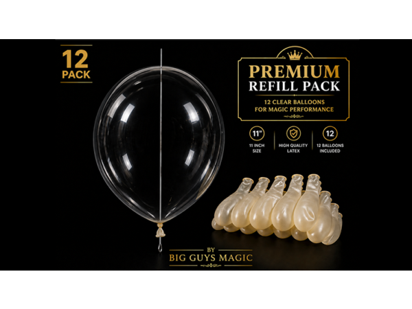 Needle Through Balloon Refill Pack (12 Count) by Big Guy's Magic