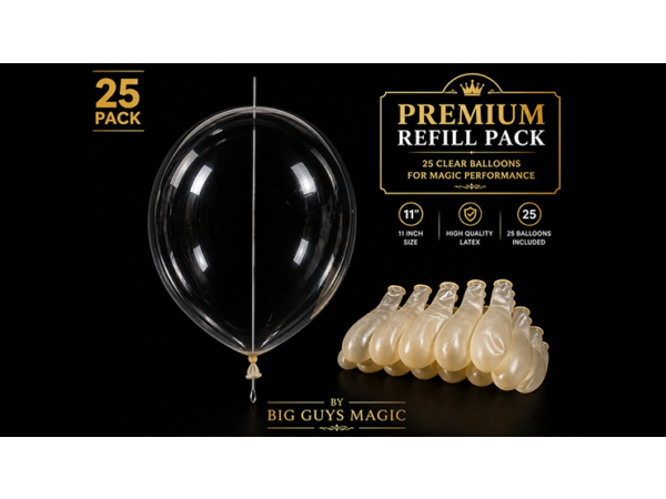 Needle Through Balloon Refill Pack (25 Count) by Big Guy's Magic