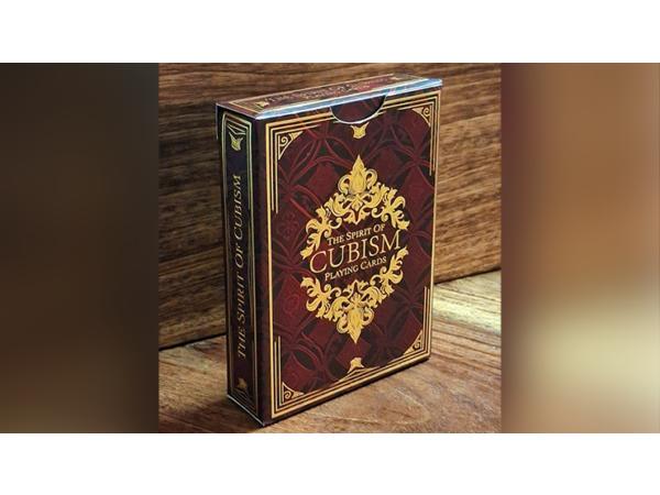 The Spirit of Cubism (Dark Red) Playing Cards