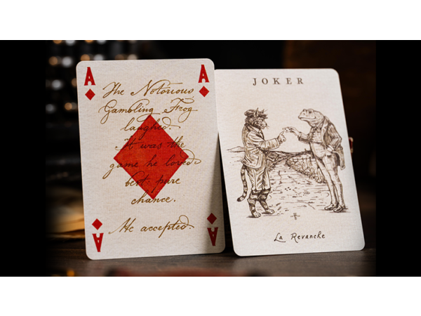 Le Voyage Du Chat Rouge Playing Cards by Stockholm17