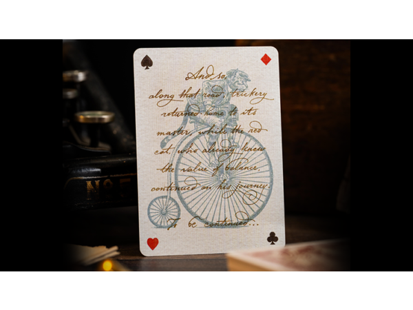 Le Voyage Du Chat Rouge Playing Cards by Stockholm17