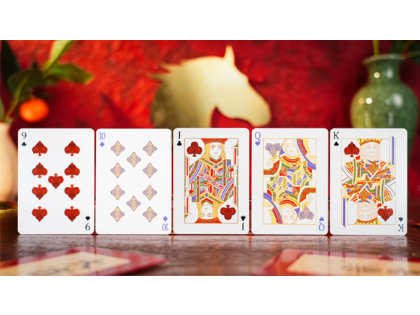 Year of the Horse (Red) Playing Cards by TCC Fashion