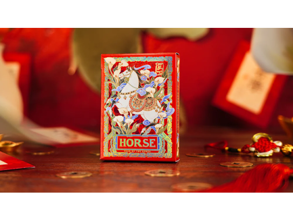 Year of the Horse (Red) Playing Cards by TCC Fashion