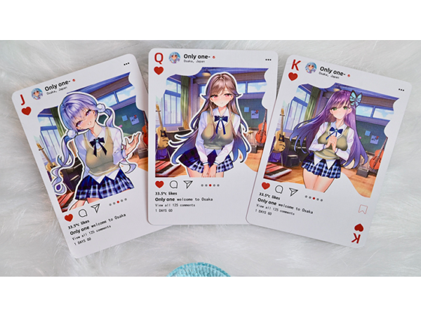 Sweet Cosplay Show - Azure Summer Playing Cards