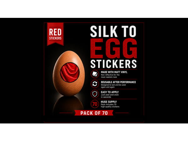 Silk to Egg Stickers (RED) Pack of 70