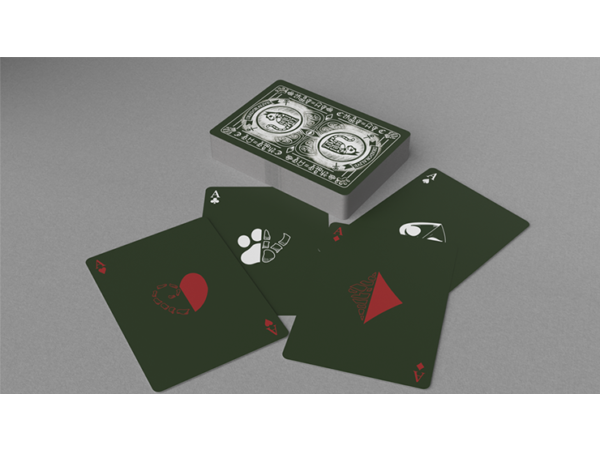 Schrodinger's Cat: Alive Green Edition Playing Cards