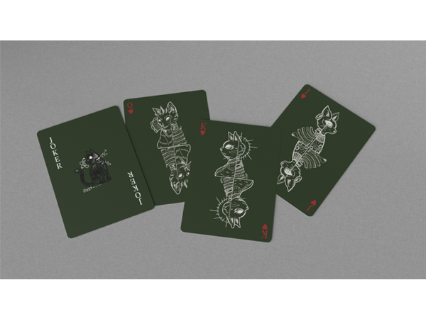 Schrodinger's Cat: Alive Green Edition Playing Cards