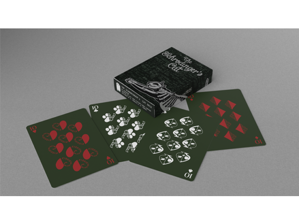 Schrodinger's Cat: Alive Green Edition Playing Cards