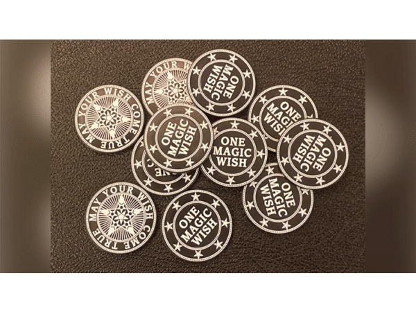 Giveaway Magic Wishing Coins (20 Plastic Coins) by Alan Wong