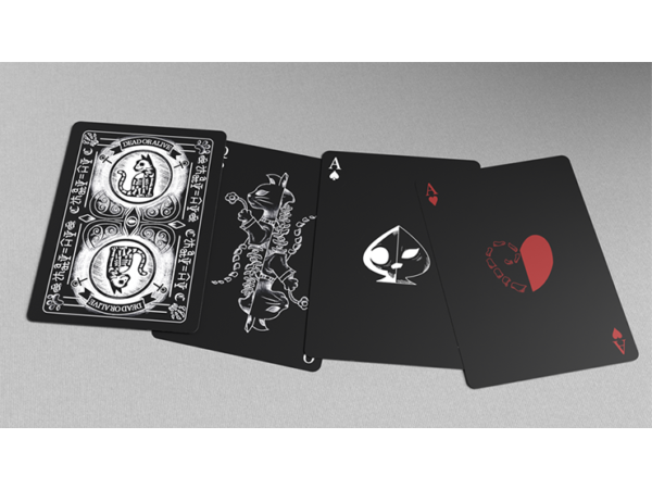 Schrodinger's Cat: Quantum Gilded Dead Black Playing Cards