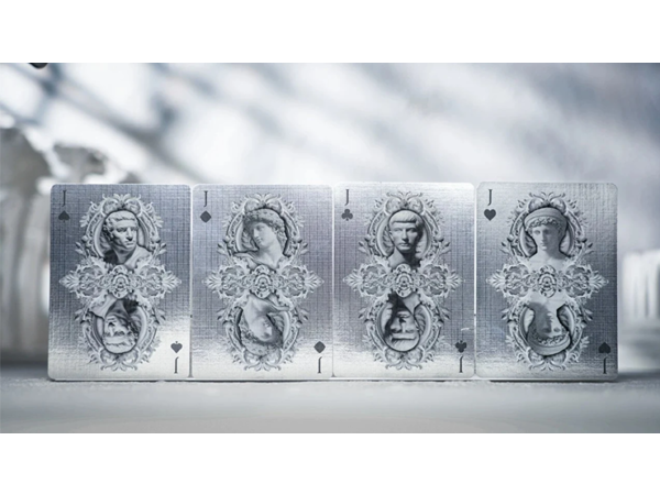 Alabaster Michelangelo Luxury Playing Cards by TCC Fashion