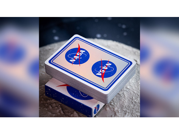 NASA HOLOGRAPHIC FOIL "MEATBALL" LOGO PLAYING CARDS