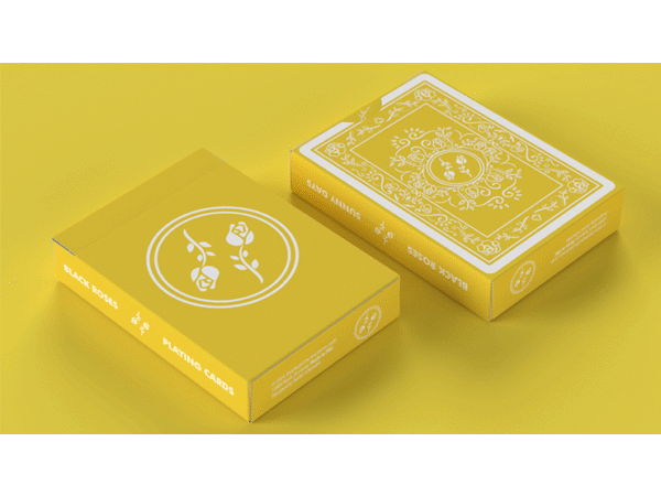 Black Roses Sunny Days Playing Cards