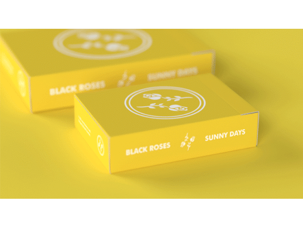 Black Roses Sunny Days Mini Playing Cards