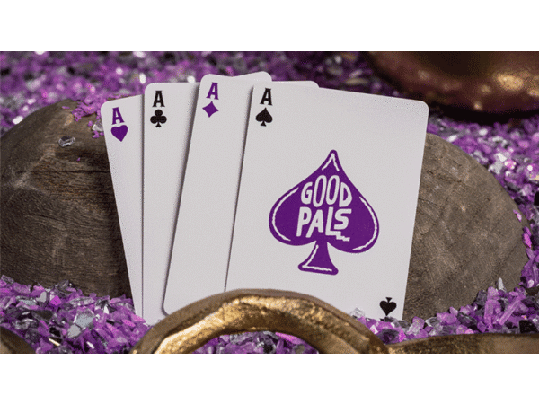 Good Pals Purple Foil Logo Playing Cards
