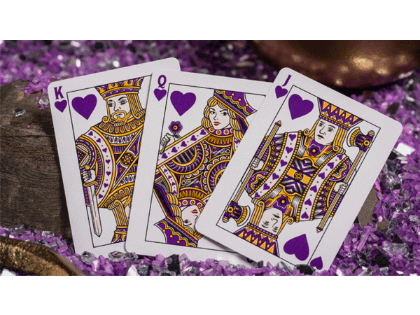 GILDED Good Pals Purple Foil Logo Playing Cards