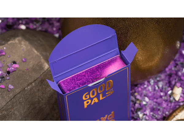 GILDED Good Pals Purple Foil Logo Playing Cards