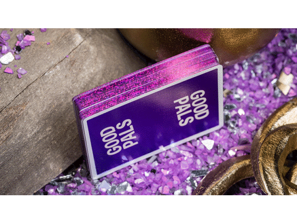 GILDED Good Pals Purple Foil Logo Playing Cards