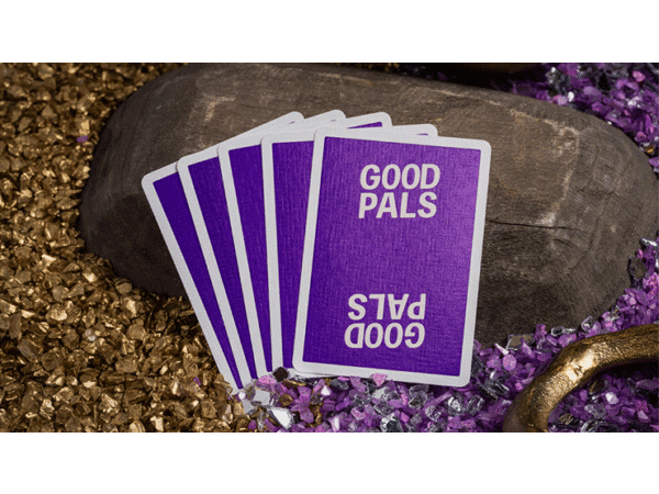 GILDED Good Pals Purple Foil Logo Playing Cards