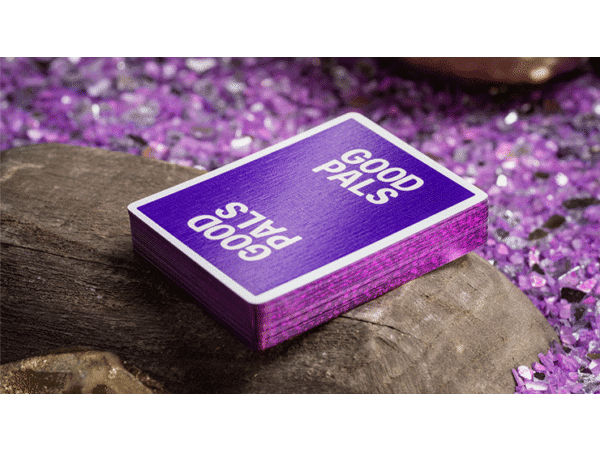 GILDED Good Pals Purple Foil Logo Playing Cards
