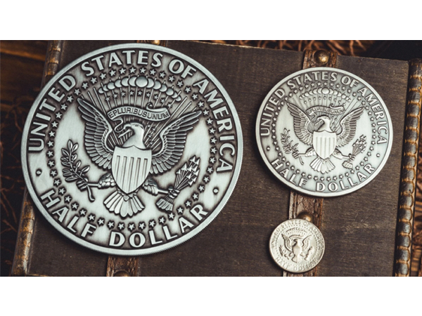 Bacon Jumbo Coin (Oversized Half Dollar) by Bacon Magic