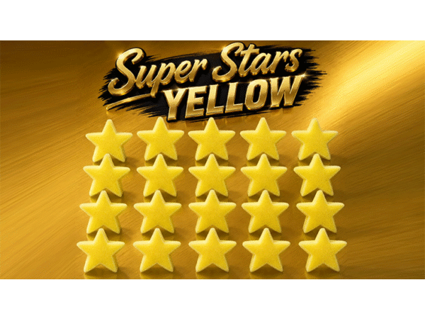 Super Stars Yellow (Bag of 20) Sponge