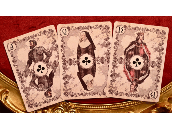 Wars of the Roses (2nd Edition Red Tuck- Gilded ) Playing Cards