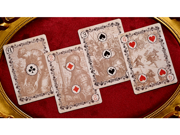 Wars of the Roses (2nd Edition Red Tuck- Gilded ) Playing Cards