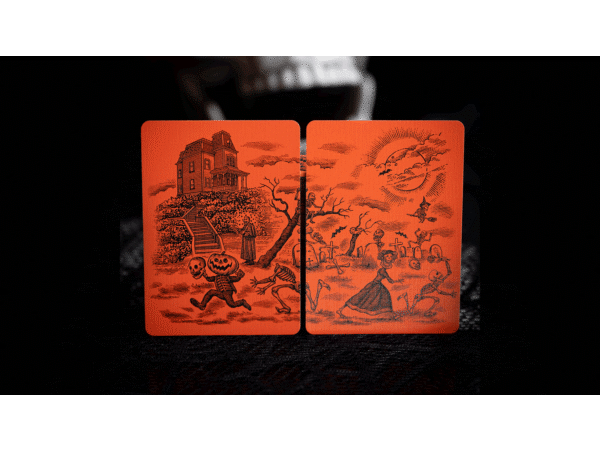 OCTOBER V2 PUMPKIN ORANGE PLAYING CARDS