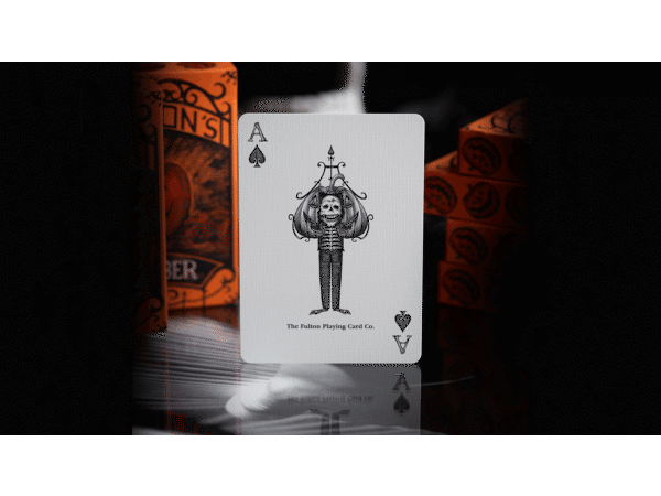 OCTOBER V2 PUMPKIN ORANGE PLAYING CARDS