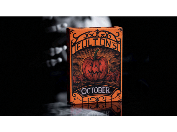 OCTOBER V2 PUMPKIN ORANGE PLAYING CARDS