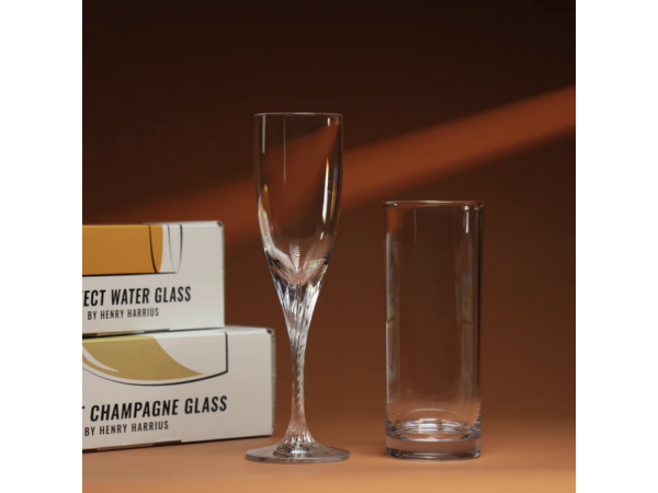 Perfect Champagne Glass & Perfect Water Glass by Henry Harrius
