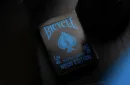 Bicycle Cool Blue Neon Rider Back Playing Cards – Bild 1