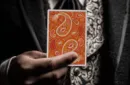 Paisley Ton sur Ton Poudre Orange Foil Designer's Choice – Image 4